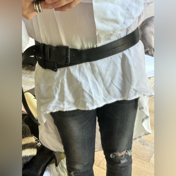 NWOT Ann Demeulemeester double leather belt - M - Picture 6 of 7